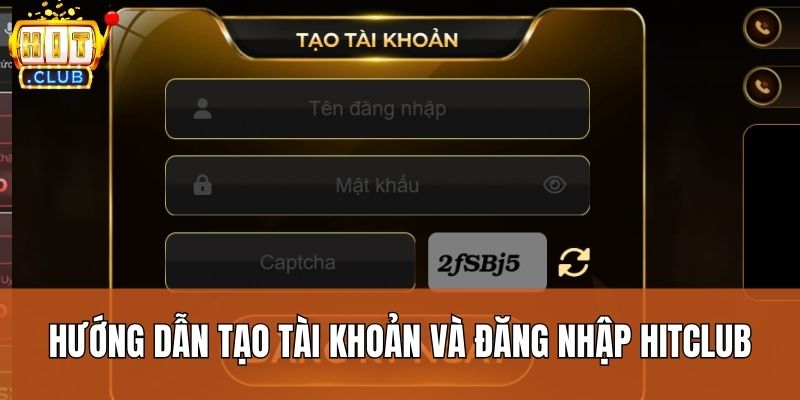 Hướng dẫn tạo tài khoản và đăng nhập Hitclub