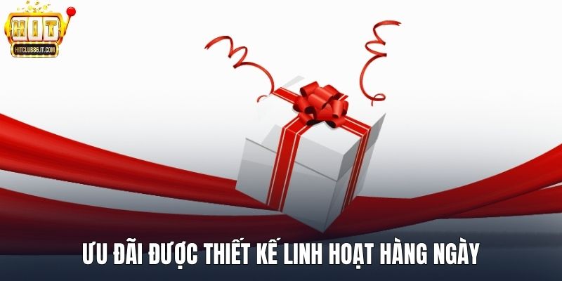 Ưu đãi được thiết kế linh hoạt hàng ngày